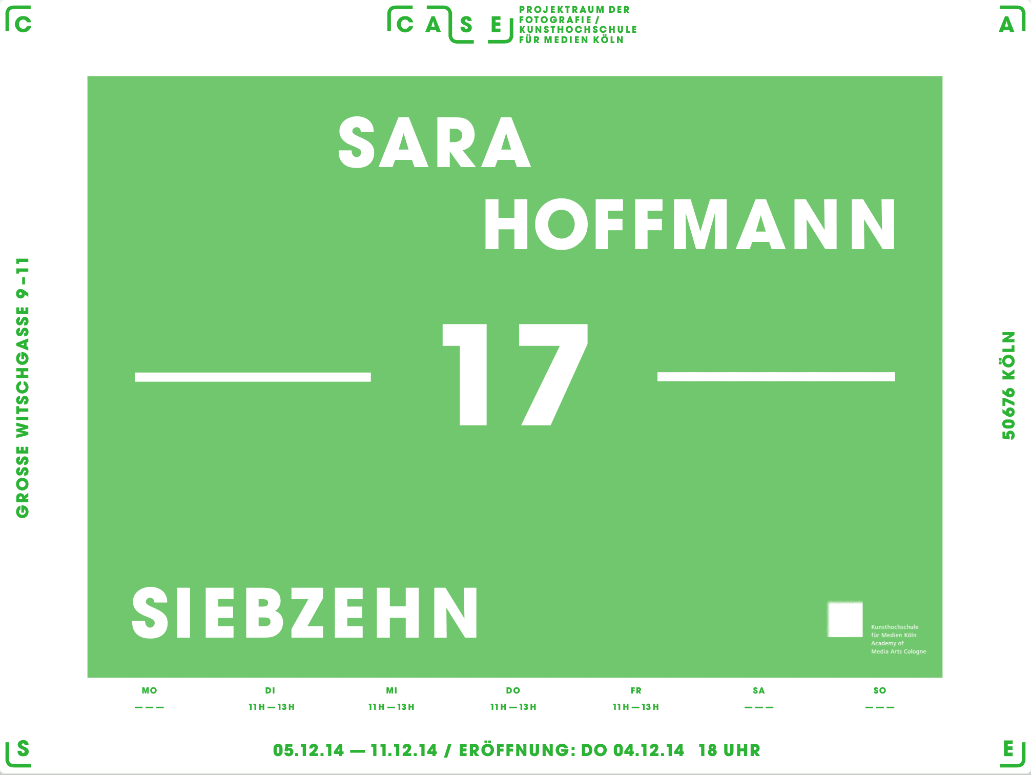 2014 Exhibition Case Sara Hoffmann Siebzehn