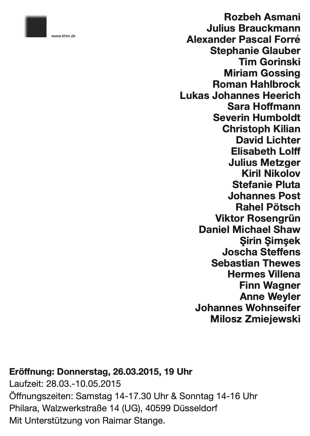 2015 Exhibition Sammlung Philara Duesseldorf Are You Series